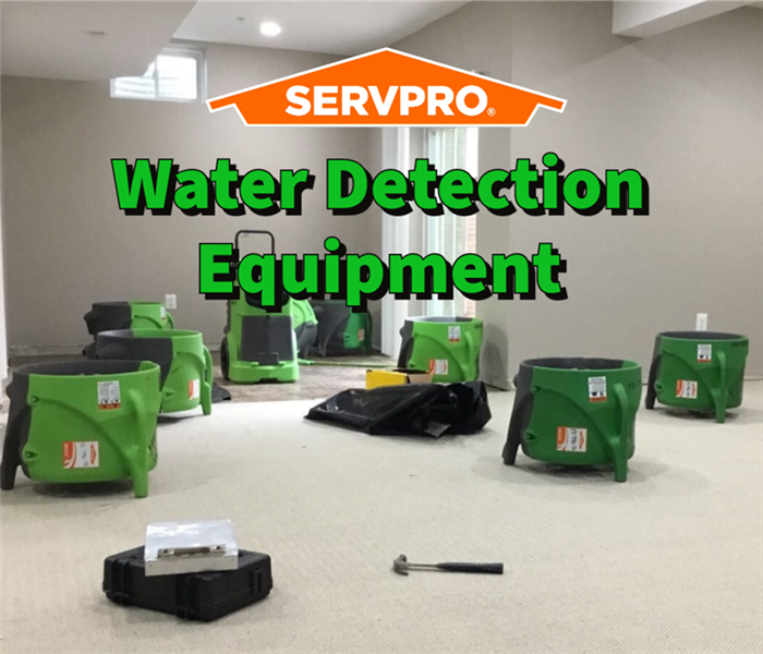 Water detection equipment in a basement.