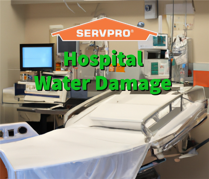 A Jackson County hospital with water damage.